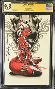 [CGC SS 9.8] White Widow #1 Rebel Cosplay Edition D Sketched By Jamie Tyndall - Picture 1 of 2
