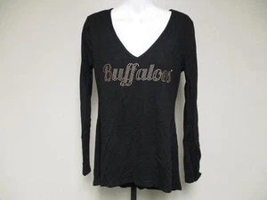 NEW Colorado Buffaloes Womens S Small Designer V-neck Shirt MEESH & MIA - Picture 1 of 4