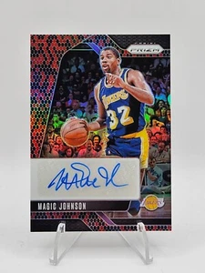 2024-25 Panini Prizm MAGIC JOHNSON AUTO firmas piel de serpiente 4/15 SIG-MJL SSP - Imagen 1 de 2