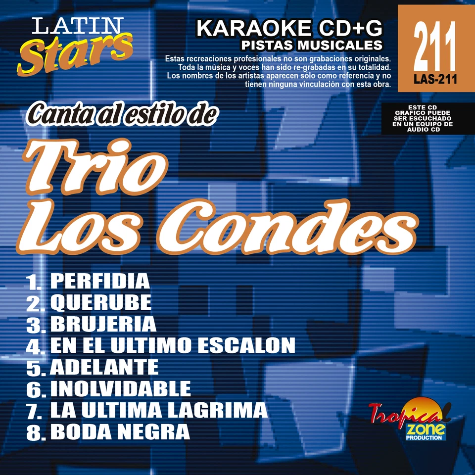 Karaoke Latin Stars 211 Trio Los Condes Vol.1 - Image 1 of 1