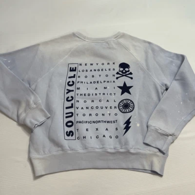 Soul Cycle Grey Blue Crewneck Sweatshirt Size Small - Image 1 of 4