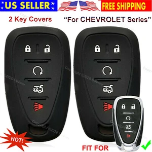 2 piezas Funda protectora de silicona 5B con soporte remoto inteligente para llave Chevrolet - Imagen 1 de 6