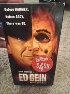 Steve Railsback Is Ed Gein VHS 2001 First Look Entertainment Film Classic Movie - Bild 1 von 3