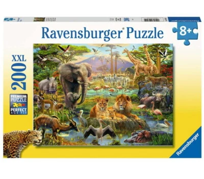 RAVENSBURGER PUZZLE ANIMALI DELLA SAVANA 200 Pz PER BAMBINI + 8 ANNI  - Immagine 1 di 2
