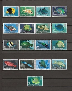 BRITISH VIRGIN ISLANDS 1975 SG 330/346 USED - Picture 1 of 1