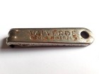 Vintage Valverde Acqua Minerale Flaschenöffner Werbung Stahl Silber - Italien