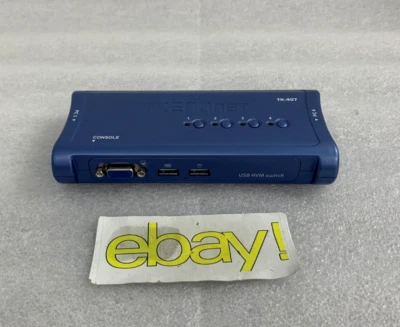 TRENDnet TK-407 4-Port USB KVM Switch UNIT ONLY FREE SHIPPING - Image 1 of 4