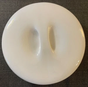 Vintage Russel Wright moderne Irokesen lässige geteilte Schüssel aus China mit Deckel, 10 Zoll Durchmesser - Bild 1 von 7