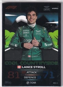 Topps F1 Turbo Attax 2023 Formel 1 Karte MEG 2 Lance Stroll Cool Countryside - Picture 1 of 1