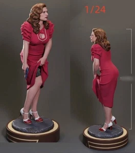 1/24 Resin Figuren Modell Sexy Female Agent Carter 3D Druck unbemalt - Bild 1 von 2