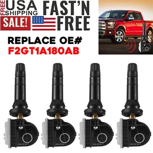 4x F2GT1A180AB TPMS Tire Pressure Monitoring Sensor for FORD LINCOLN Rubber Stem - Picture 1 of 11