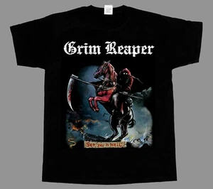 GRIM REAPER SEE YOU IN HELL 1983 AUDIOSLAVE NEU SCHWARZ T-SHIRT 3-4XL - Bild 1 von 3
