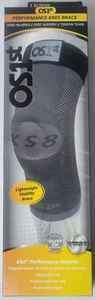 OS1st KS7+ Adjustable Performance Knee Sleeve Grey XXL - Picture 1 of 8