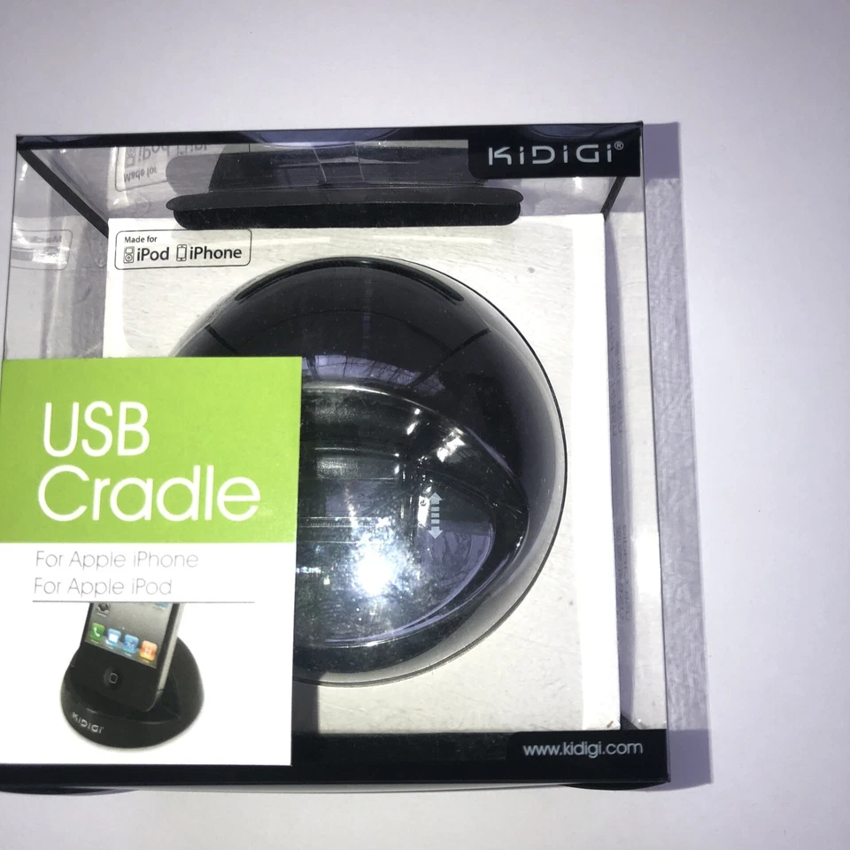 KiDiGi Universal iPhone 3 4 iPod iPad 1 y 2 USB Base de Escritorio (Negro) Foto 1 de 4