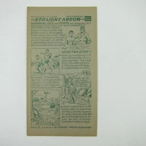 Nabisco Freccia Dritta Grano Triturato Libro Indiano 4 Carte 15 Nuoto Vintage 1952 - Foto 1 di 13