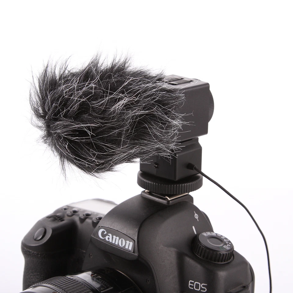SGC-698 Stereo Microphone for Canon 5D III II IV 80D 7D 650D 760D Camera w/ Muff - Image 1 of 4