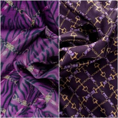 Futterstoff / Kleiderstoff Dessin Baccara (Ketten) - Meterware - Bild 1 von 3