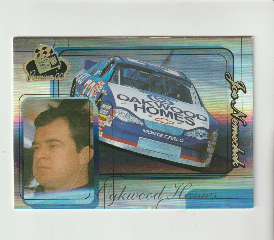 2000 Press Pass Premium #32 Joe Nemechek refractor card, NASCAR legend - Image 1 of 1