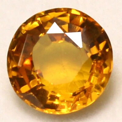 Zafiro champán Ceilán natural certificado 6,40 quilates 10x10 mm redondo AAA+ piedras preciosas Foto 1 de 4