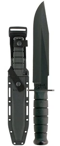 KA-BAR 1269 Straight Edge Fighter, 8" 1095 Cro-Van Steel Blade with Hard Sheath - Picture 1 of 2