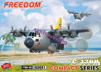 FREEDOM 162051 Compact Series:USAF C-130H Hercules Plastic Model - Image 1 of 4