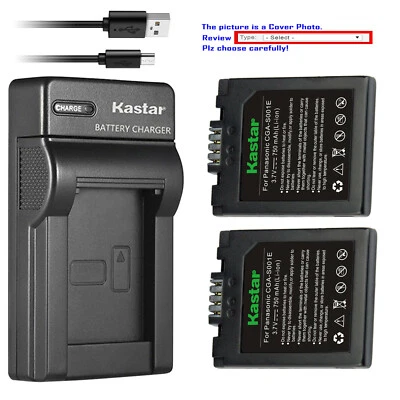 Cargador USB delgado de batería Kastar para CGA-S001 y Panasonic DMC-F1 DMC-F1B DMC-F1K Foto 1 de 4