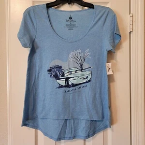 Disney Parks Radiator Springs Youth XL Blue Tee Cars Land California Adventure - Picture 1 of 5