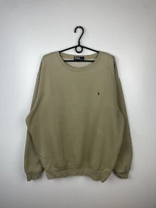 Sudadera Vintage Polo Ralph Lauren Lujo Beige Talla L - Imagen 1 de 8