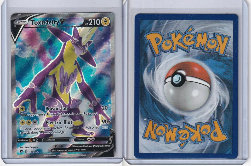 2020 Pokemon Toxtricity V 182/192 Rebel Clash Full Art Ultra Rare MINT ! - Image 1 of 1