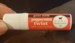 Dionis Goat Milk PEPPERMINT TWIST 100% Natural Lip Balm NEW - Picture 1 of 1