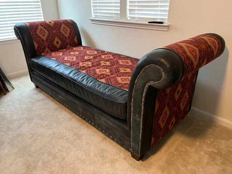 Western Backless Couch or Chaise Cover