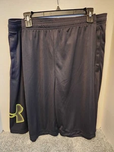 Under Armour UA Tech Graphic 10" Athletic Shorts Men's 4XL Black High Vis Yellow - Picture 1 of 7