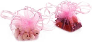 50Pcs 9.8 Inch round Organza Bags Drawstring, Sheer Tulle Circles Jewelry Candy - Picture 1 of 6