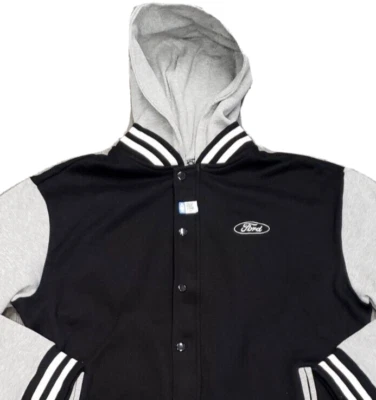 Nuevo abrigo chaqueta universitaria Ford para hombre con capucha desmontable Foto 1 de 3