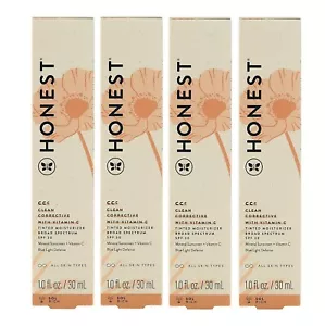 Crema hidratante tintada correctiva Honest Beauty CCC Clean, rica en sol, paquete de 4 - Imagen 1 de 7