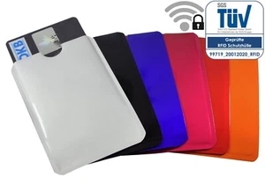 6x RFID Schutzhüllen Soft Farben frei wählen Kartenhülle Kreditkarte Ausweisetui - Bild 1 von 10