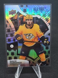2021-22 Upper Deck Allure Rooki DAVID FARRANCE RC #136 NHL Shield 2005 Predators