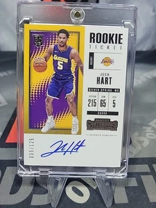 Boleto de novato Josh Hart 2017-18 Panini Contenders novato con tarjeta automática 005/125 - Imagen 1 de 2