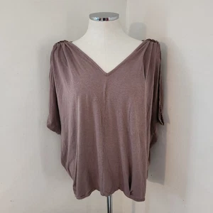 GAP braune Bluse mit V-Ausschnitt Damen Größe XL - Bild 1 von 5