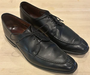 Allen Edmonds Parkway schwarz Leder geteilte Zehe elegante Schuhe Herren Größe 10,5D Schnürsenkel - Bild 1 von 11