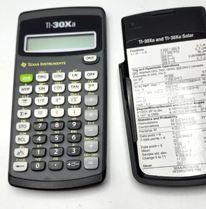 Texas Instruments TI-30Xa wissenschaftlicher Taschenrechner Batterie funktioniert - Bild 1 von 3