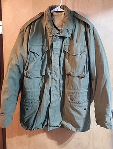 Vintage M65 Jacke US Army Feldmantel Satin OG-107 Military Baumwolle LONG MEDIUM - Bild 1 von 11