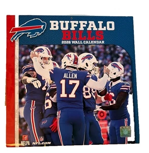 Buffalo Bills 2026 12x12 Team Wall Calendar Wall by Turner Sports - Foto 1 di 2