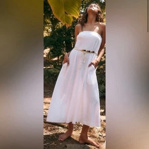 Free People Beach Damen Gr. Medium Peyton Maxi Röhrenkleid Neu Neu mit Etikett - Bild 1 von 5