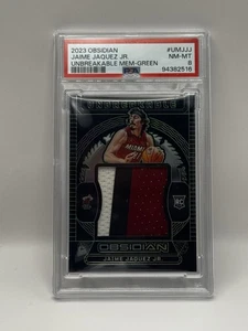 2024 Obsidian Unbreakable Jaime Jaquez JR. Green Etch /25 Rookie Patch - PSA 8 - Picture 1 of 2