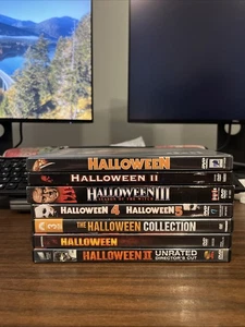 Halloween Collection 10 Movies On Dvd! * Jamie Lee Curtis Michael Meyers - Picture 1 of 7