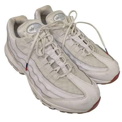 NIKE Air Max 95 USA 2018 Lace Up Genuine Leather White Men's Size 8.5 AQ7981-100 - Image 1 of 4
