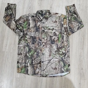 Redhead Cammo Mens Long Sleeve Button Down Shirt Size XL Jersey Real Tree - Picture 1 of 8