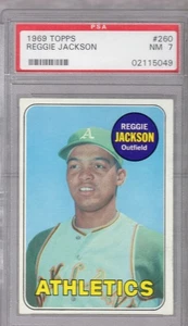 1969 Topps Baseball Reggie Jackson Rookie #260 PSA 7 - Picture 1 of 2