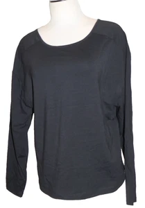 Camiseta activa negra manga larga Members Mark mediana nueva con etiquetas - Imagen 1 de 5